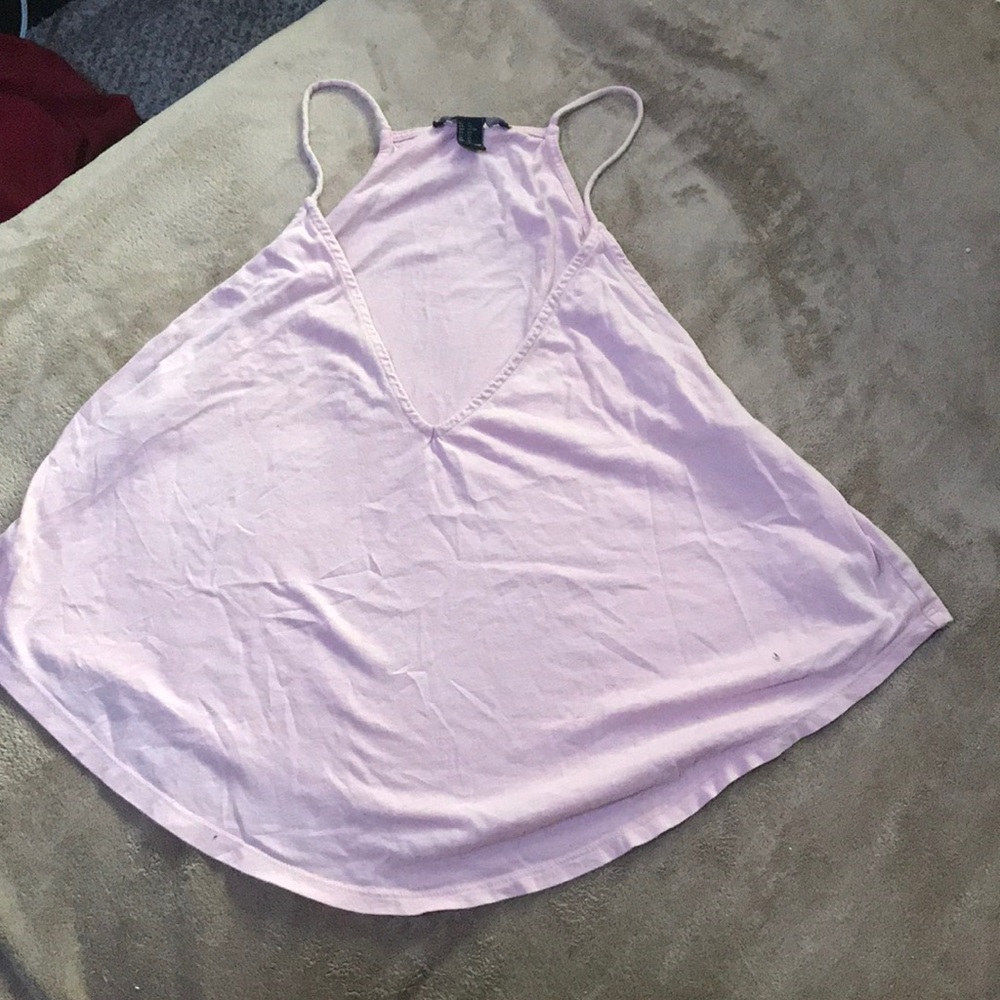 Cute flows pink tank/crop top